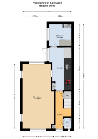 Noordeinde 64, 2451 AH Leimuiden - Begane grond - 2D.jpg
