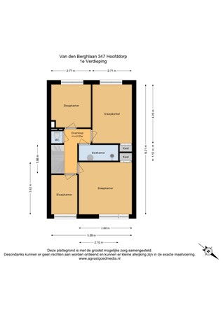 Van den Berghlaan 347, 2132 AK Hoofddorp - 1e Verdieping - 2D.jpg