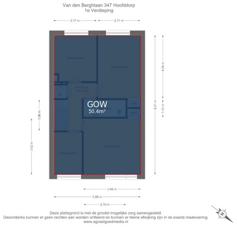 Van den Berghlaan 347, 2132 AK Hoofddorp - 1e Verdieping - markings.jpg