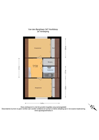 Van den Berghlaan 347, 2132 AK Hoofddorp - 2e Verdieping - 2D.jpg
