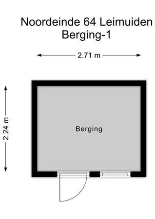 Noordeinde 64, 2451 AH Leimuiden - Berging-1 - 2D.jpg