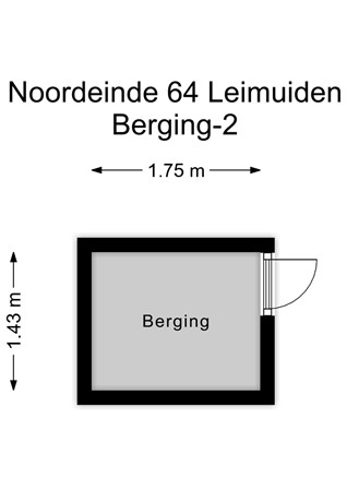 Noordeinde 64, 2451 AH Leimuiden - Berging-2 - 2D.jpg