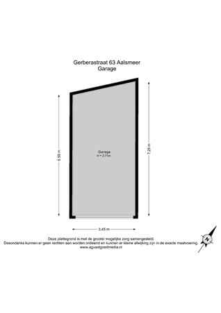 Gerberastraat 63, 1431 RA Aalsmeer - Garage - 2D.jpg