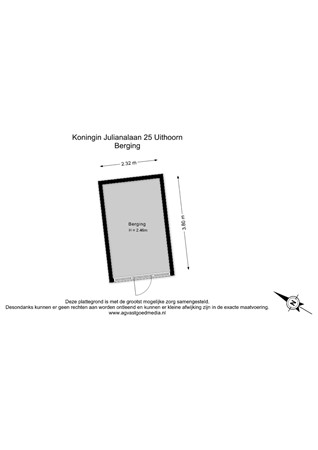 Koningin Julianalaan 25, 1421 AH Uithoorn - Berging - 2D.jpg