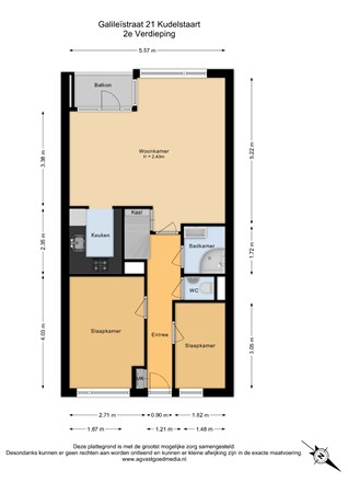 Galileistraat 21, 1433 BW Kudelstaart - 2e Verdieping - 2D.jpg