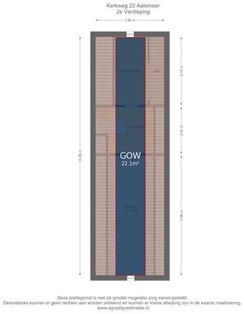 Kerkweg 22, 1432 EJ Aalsmeer - 2e Verdieping - markings.jpg