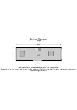 Dennenlaan 73, 2451 XN Leimuiden - Garage - 2D.jpg