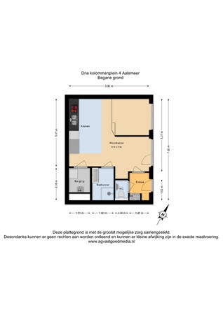 Drie Kolommenplein 4, 1431 LC Aalsmeer - Begane grond - 2D.jpg