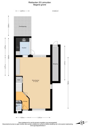 Rietlanden 20, 2451 ZK Leimuiden - Begane grond - 2D.jpg