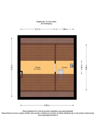 Wilgenlaan 15, 2451 BZ Leimuiden - 2e Verdieping - 2D.jpg