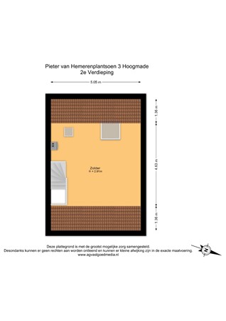 Pieter van Hemerenplantsoen 3, 2355 BP Hoogmade - 2e Verdieping - 2D.jpg