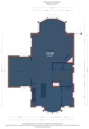 Kerkweg 22, 1432 EJ Aalsmeer - Begane grond - markings.jpg