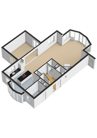 Kerkweg 22, 1432 EJ Aalsmeer - Begane grond - 3D.png