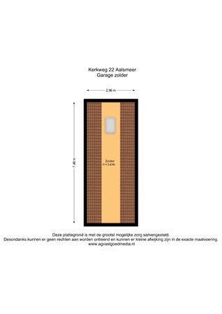 Kerkweg 22, 1432 EJ Aalsmeer - Garage zolder - 2D.jpg