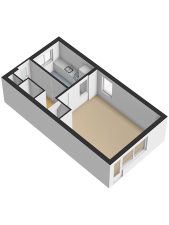 De Meeren 2, 3291 TW Strijen - 3D_Begane_Grond.jpg