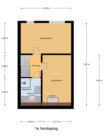 Standerdmolen 8, 3297 TH Puttershoek - 1e_Verdieping.jpg