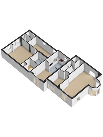 Kruisdijk 2, 3291 LH Strijen - 3D_Begane_Grond.jpg