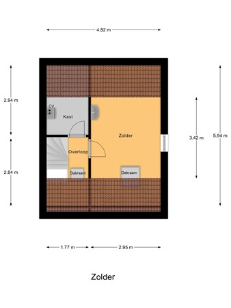 Poldervaart 45, 3295 GV 's-Gravendeel - Zolder.jpg