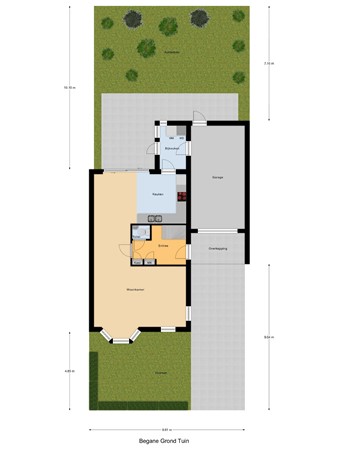 Stoop van Strijenstraat 19, 3291 GL Strijen - Begane_Grond_Tuin.jpg