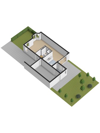Stoop van Strijenstraat 19, 3291 GL Strijen - 3D_Begane_Grond_Tuin.jpg