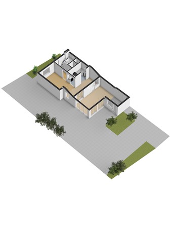 Zweedsestraat 27, 3295 EK 's-Gravendeel - 3D_Begane_Grond_Tuin.jpg