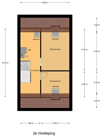 Agaatlaan 21, 3162 TA Rhoon - 2e_Verdieping.jpg