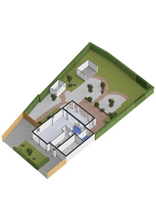 Hilsondusstraat 42, 3291 HA Strijen - Hilsondusstraat 42 - Situatie - 3D.jpg