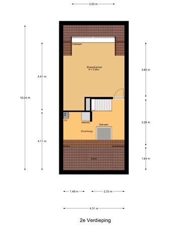 Damaststraat 23, 3295 VC 's-Gravendeel - 2e_Verdieping.jpg