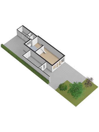 Damaststraat 23, 3295 VC 's-Gravendeel - 3D_Begane_Grond_Tuin.jpg
