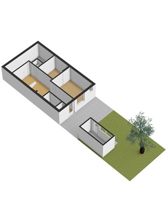 Boompjesstraat 28, 3291 AB Strijen - 3D_Souterrain_Tuin.jpg