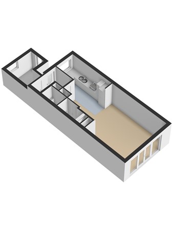Kemphaanpad 15, 3291 VB Strijen - 3D_Begane_Grond.jpg
