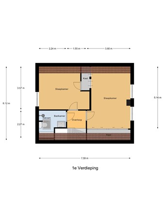 Kruisdijk 2B, 3291 LH Strijen - 1e_Verdieping_2B.jpg