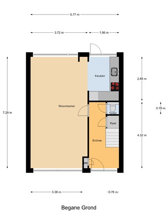 Zwaluwenlaan 30, 3161 TX Rhoon - Begane_Grond.jpg