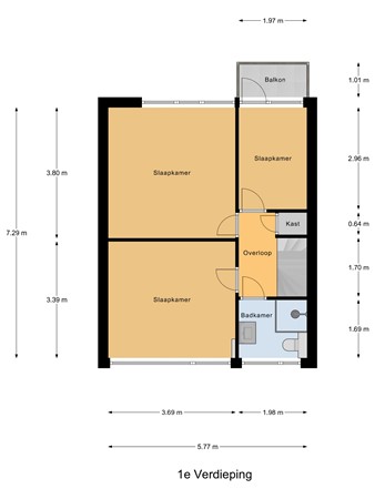 Zwaluwenlaan 30, 3161 TX Rhoon - 1e_Verdieping.jpg