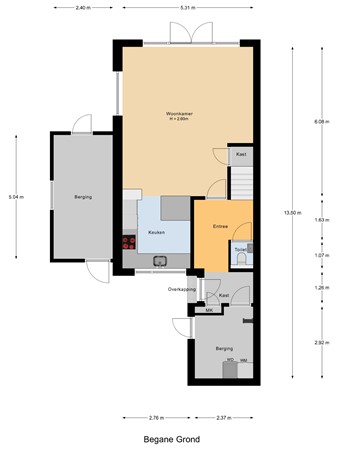 Plevierstraat 1, 3291 XP Strijen - Begane_Grond.jpg