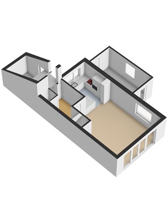 Plevierstraat 1, 3291 XP Strijen - 3D_Begane_Grond.jpg