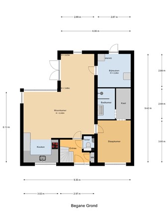 Prins Clausstraat 6, 3291 BB Strijen - Begane_Grond.jpg