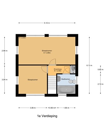 Prins Clausstraat 6, 3291 BB Strijen - 1e_Verdieping.jpg