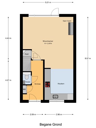 Hazelaarwede 19, 2993 GM Barendrecht - Begane_Grond.jpg