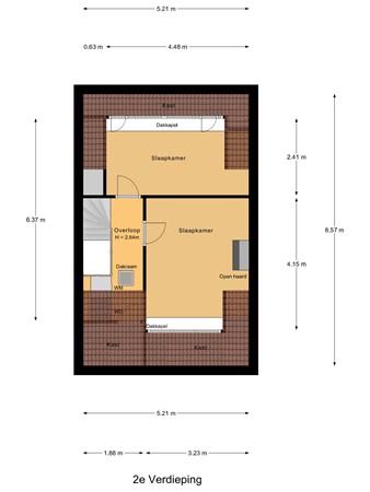 Hazelaarwede 19, 2993 GM Barendrecht - 2e_Verdieping.jpg