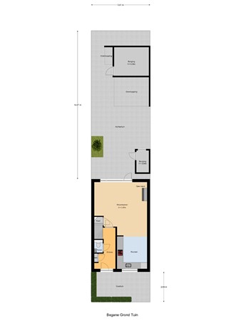 Hazelaarwede 19, 2993 GM Barendrecht - Begane_Grond_Tuin.jpg