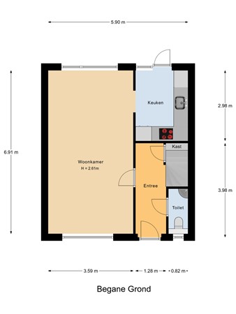 Hazelaarstraat 27, 3297 XE Puttershoek - Begane_Grond.jpg