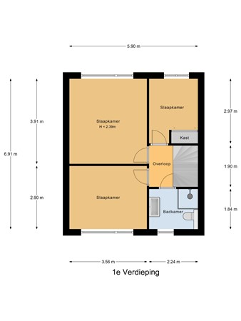 Hazelaarstraat 27, 3297 XE Puttershoek - 1e_Verdieping.jpg