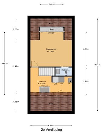 Batiststraat 1, 3295 VA 's-Gravendeel - 2e_Verdieping.jpg