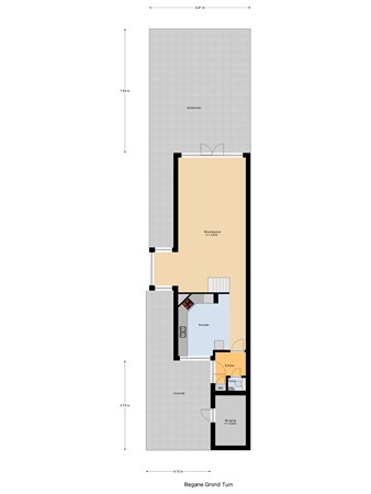 Batiststraat 1, 3295 VA 's-Gravendeel - Begane_Grond_Tuin.jpg