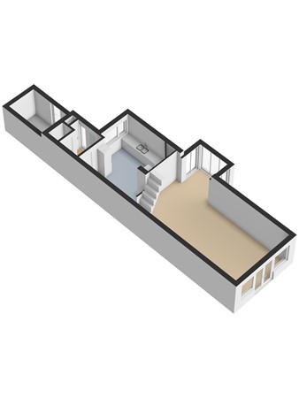 Batiststraat 1, 3295 VA 's-Gravendeel - 3D_Begane_Grond.jpg