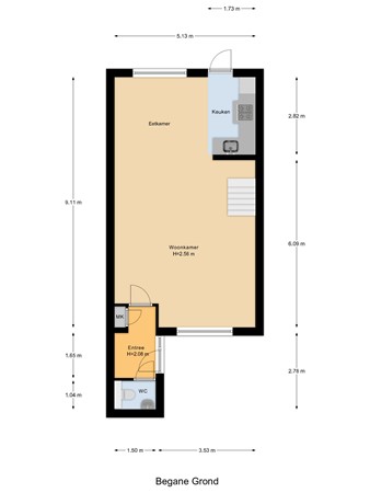Dotterbloemstraat 3, 3286 VM Klaaswaal - Begane_Grond.jpg