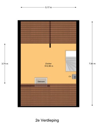 Dotterbloemstraat 3, 3286 VM Klaaswaal - 2e_Verdieping.jpg