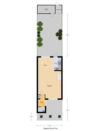 Dotterbloemstraat 3, 3286 VM Klaaswaal - Begane_Grond_Tuin.jpg