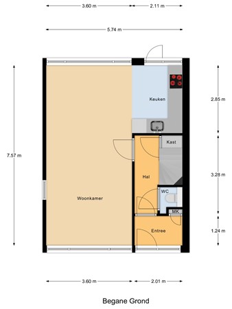 Mr. Treubstraat 5, 2982 VN Ridderkerk - Begane_Grond.jpg